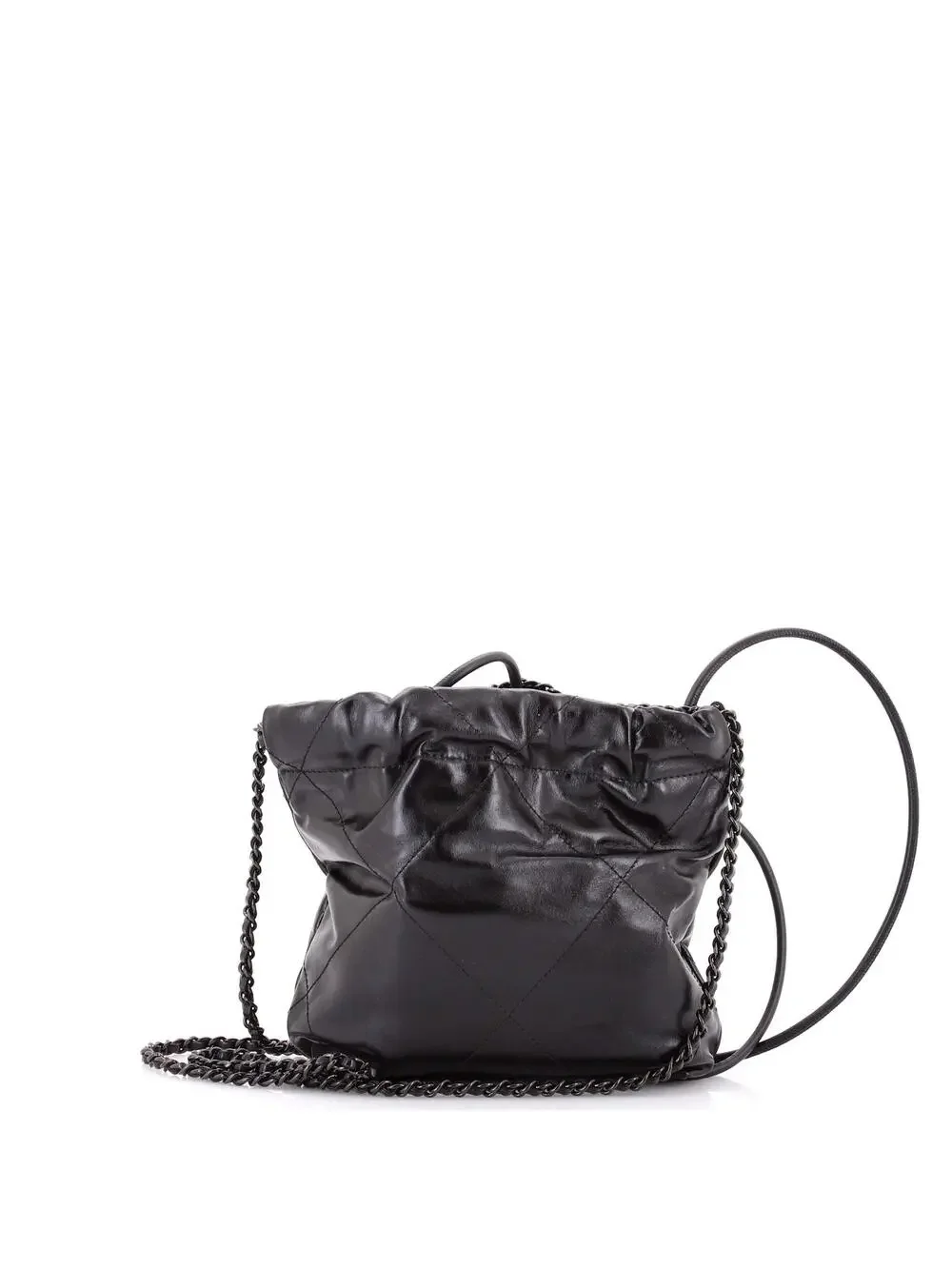 Chanel So Black 22 Chain Hobo Quilted #290800C48B